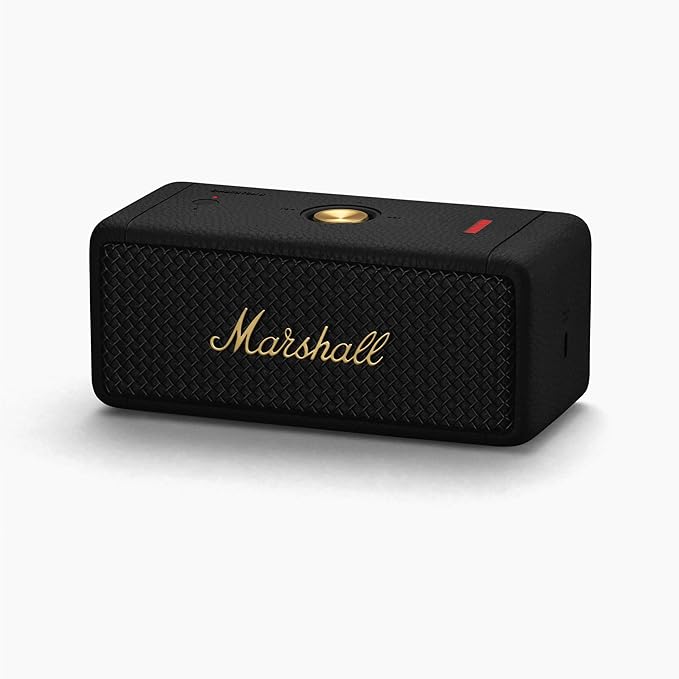 Marshall Emberton II Portable Bluetooth Speaker, Black & Brass