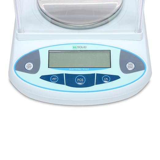 U.S. Solid Digital Precision Analytical Balance 200g x 0.01g, High Precision Electronic Scale for Laboratory, Jewelry, Industrial Use