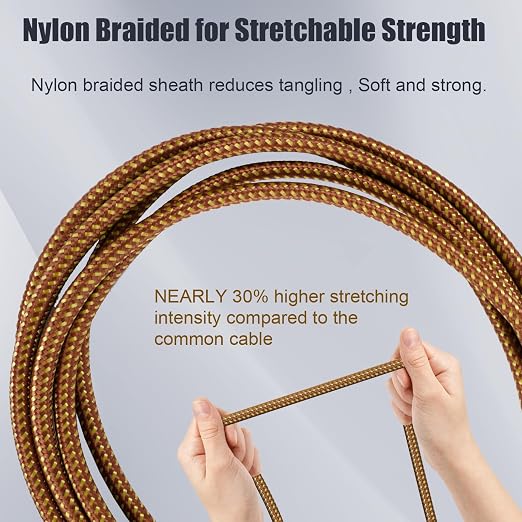 1/4 Inch TS Instrument Cable 10ft 2-Pack,Straight 6.35mm Male Jack Stereo Tip Gold Plated Audio Interconnect Cord for Electric Guitar,Bass,Keyboard,Mixer,Amplifier,Amp,Speaker,Equalizer
