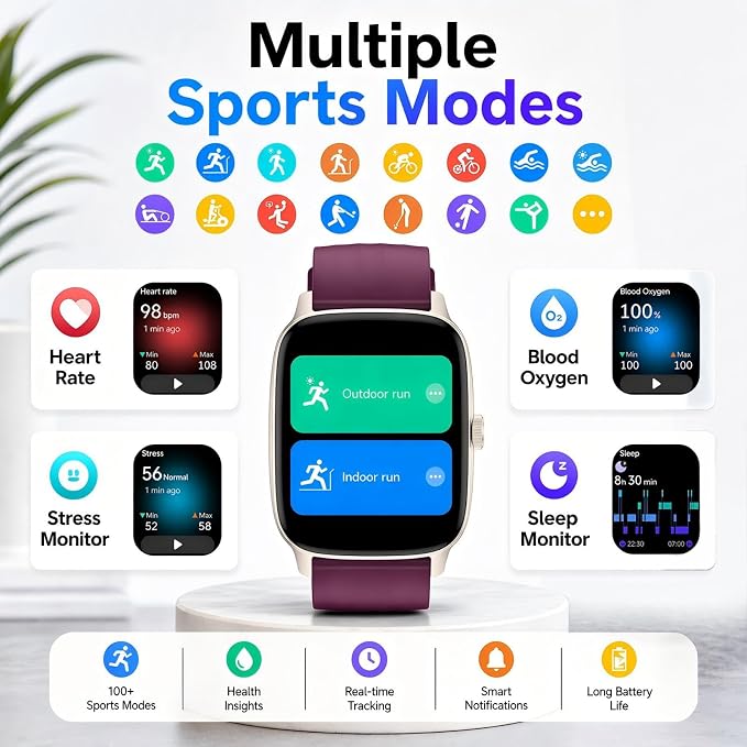 Stiive Pedometer Watch Senior Friendly No App/Phone Required, Waterproof Fitness Tracker Watch with Step Counter Calories/Sleep Tracker for Walking Running for Men Women