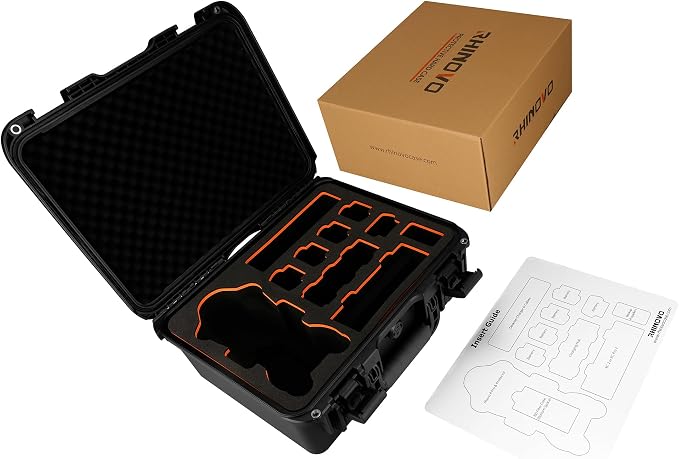 Drone Case for DJI Mavic 4 Creator Combo, IP67 Waterproof Dustproof Shockproof Protective Carrying Hard Case with Precision-Cut Foam, Anti-Fingerprint EVA Surface and High-Density Foam Base