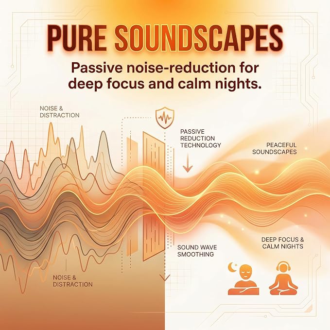 Wireless Sleep Earbuds for Side Sleepers, Noise-Reduction in-Ear Headphones with Deep Bass, Miniature Invisible Buds for Small Canals, Stay-in Design for Mobile Devices (Porcelain White)