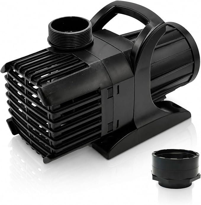 Aqua Pulse Submersible Pond Pump, 8,000 GPH, 100 ft Cord | 24 ft max head, 540W energy efficient, Ultra quiet, For koi ponds, Waterfalls, Fountains