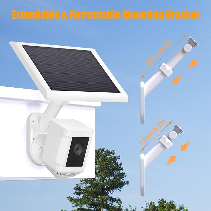 3 Pack Wall Mount for Cameras and Solar Panels, 2-in-1 Mount for Ring, Blink, Eufy, Arlo, Wyze, etc Solar Panel and Cam, with Ring Stick Up Cam/Spotlight Cam/Plus/Pro(Battery), Adjustable Angle