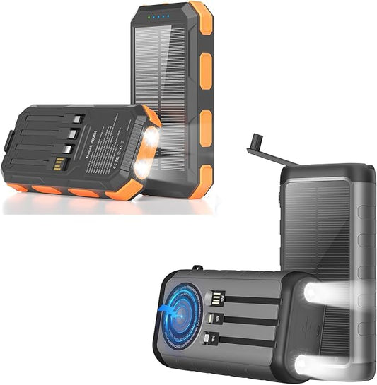 YELOMIN 38800mAh Solar Charger 59800mAh Solar Power Bank for Camping Hiking Travel and Storm Prep