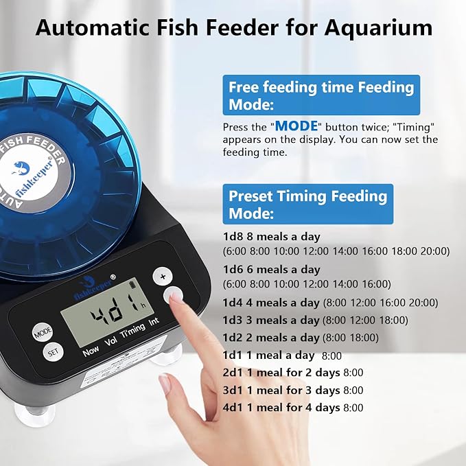 fishkeeper Automatic Fish Feeder for Aquarium+Aquarium Bubbler