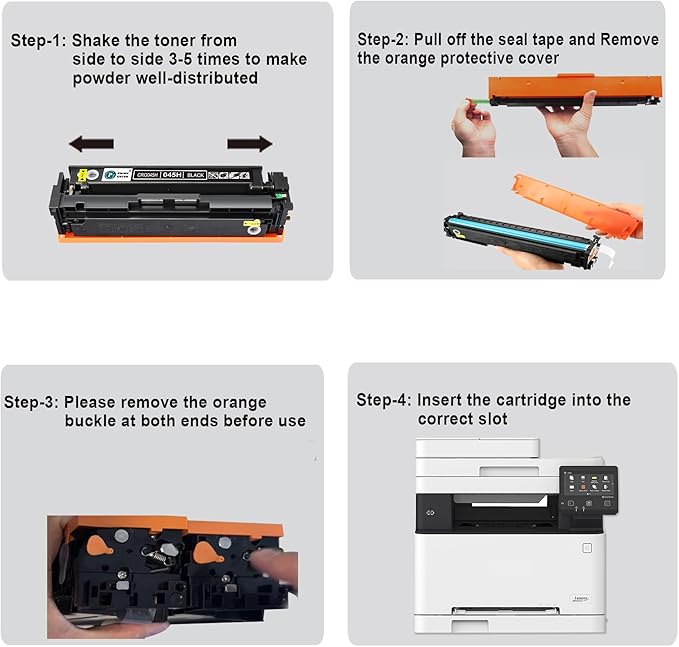 201A 201X Black High-Capacity Toner Cartridge Replacement for HP 201X CF400X CF400A Works with HP Color LaserJet Pro MFP M277dw M252dw M277c6 M252 M277 Series Printer (2 Pack)