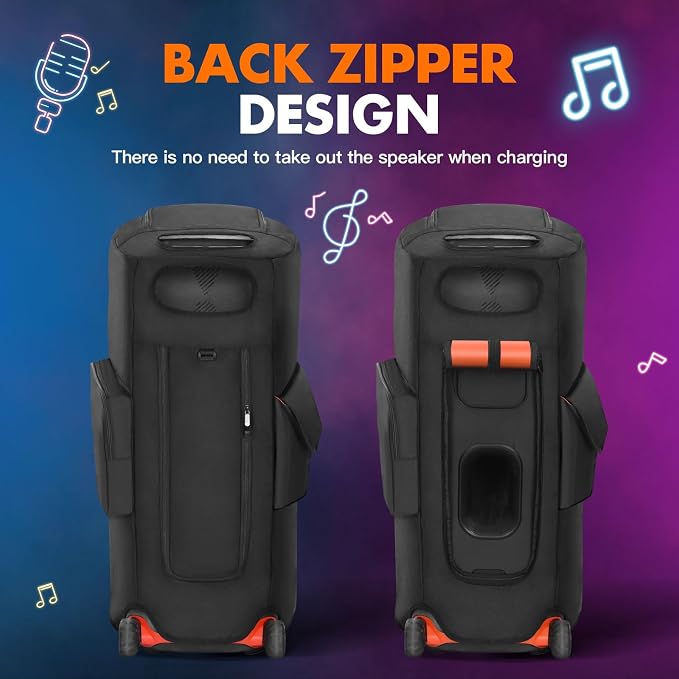 Protective Cover Case Compatible with JBL PartyBox 710, Scratch-Resistant Carrying Case with Storage Pocket, Water-Resistant Portable Travel Bag for Party Box 710 Speaker
