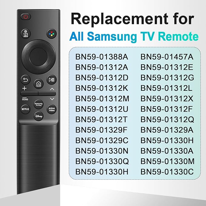 Universal for Samsung TV Remote Control Replacement, Compatible for All Samsung Remote Control for Smart TV Compatible with All S-amsung Smart Curved Frame QLED LED LCD HDTV Series TVs