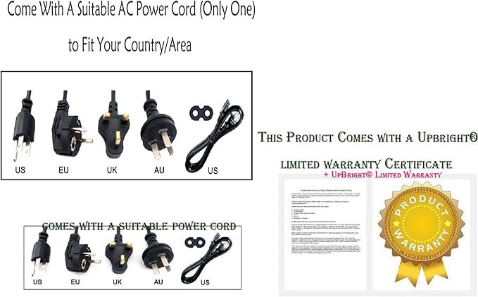OEM Respironics 60W UL Testing Certification 12V AC/DC Adapter Compatible with Philips Respironics Dorma 500 Auto CPAP 12VDC 5.0A 12.0V 5Amp 5 A 1091398 60 Watt Power Supply Cord Cable Charger