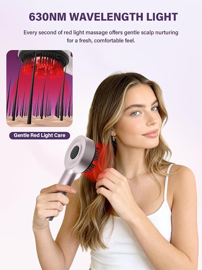 Electric Scalp Massage IPX6 Waterproof Hair Massager Oil Applicator Brush | Hair Massager Scalp Brush for Women Beauty Enthusiasts Home Spa Travel Shower Use Gentle Scratch Kneading Scalp Care Tool
