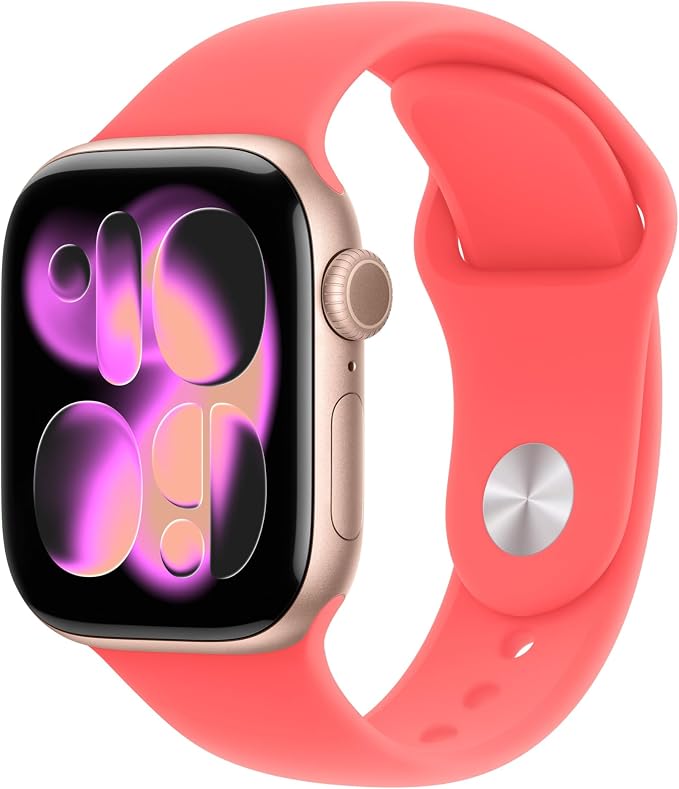 Apple Watch Band - Sport Band - 42mm - Bright Guava - S/M