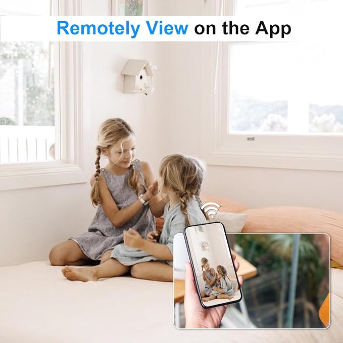 Small Wireless Camera with USB Charger - Full HD 1080P - Mini Security Cam for Indoor Use - Cloud Storage