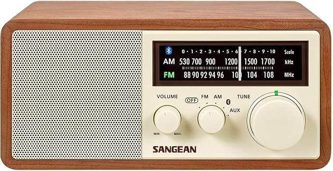 Sangean WR-16 AM/FM Bluetooth Wooden Cabinet Radio