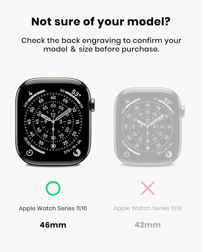 amBand Rugged Case with Band for Apple Watch 46mm, Compatible with Apple Watch (iWatch) Series 10 11, Military Grade Shockproof Bumper Cover, Tactical Band for Men, Black Gold
