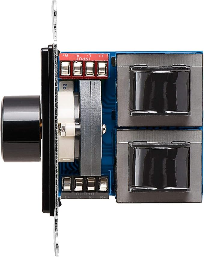 OSD Audio 100W in Wall Volume Control Impedance Matching for Home Speakers, Rotary Knob Black SVC100