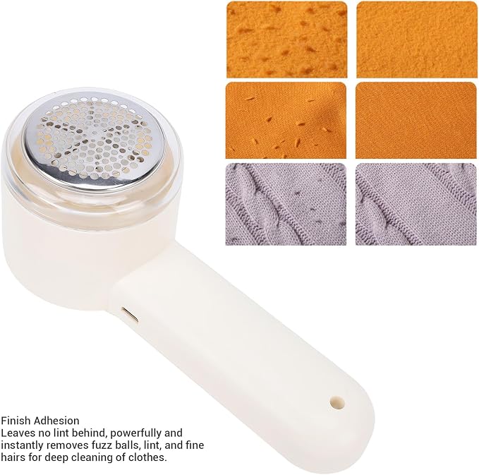 Fabric Shaver Lint Remover for Clothes, Sweater Shaver Sweater Defuzzer Remove Fuzz with 6 Teeth Blades, Lint Ball Remove Pilling Cashmere Wool Furniture