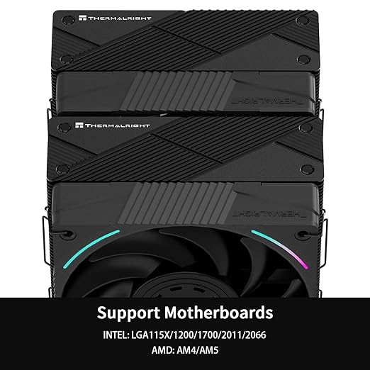 Thermalright Phantom Spirit 120 EVO CPU Cooler,7×6mm Heat Pipes CPU Air Cooler,Dual PWM Fan Computer Cooling,2150RPM Speed,for AMD AM4 AM5/Intel 1700/1150/1151/1200/17XX/2011/1851