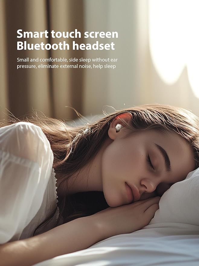 Sleep Earbuds for Side Sleepers, Invisible Bluetooth Earbuds with Noise Blocking, Mini Wireless Sleep Headphones for Sleeping, Snoring Relief, Travel, Study & Relaxation (Light Purple)