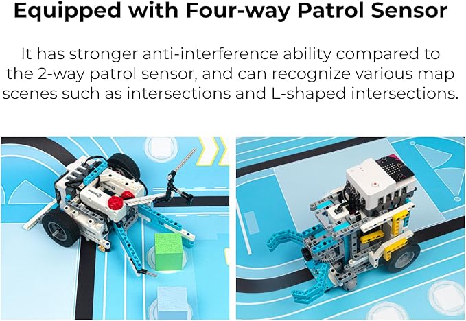 ELECFREAKS Micro:bit Sport Kit with Nezha Pro Expansion Board 11+ Learning Projects,microbit Planet X Sensors Starter Kit with Closed Loop Motor(Without Micro:bit)