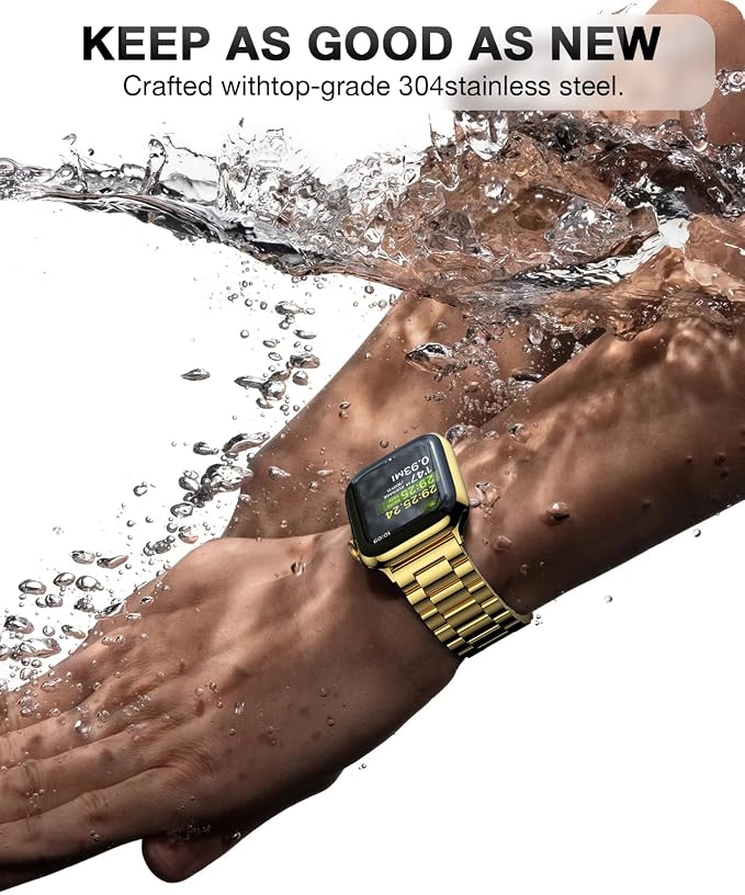 EPULY Metal Band Compatible with Apple Watch Bands for Men 49mm 46mm 45mm 44mm 42mm, Business Stainless Steel Strap for iWatch Series 11 10 9 8 7 6 5 4 3 2 1, SE3 2 1, Ultra3 2 1, No Tools Required