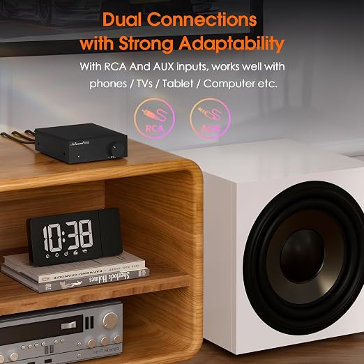 Nobsound Mini Mono Subwoofer Amplifier: 100W HiFi Amp with TPA3116 & Low-Pass Filter for Home Theater, Bass Shaker, Gaming, Subwoofer, Speaker (NS-21G)