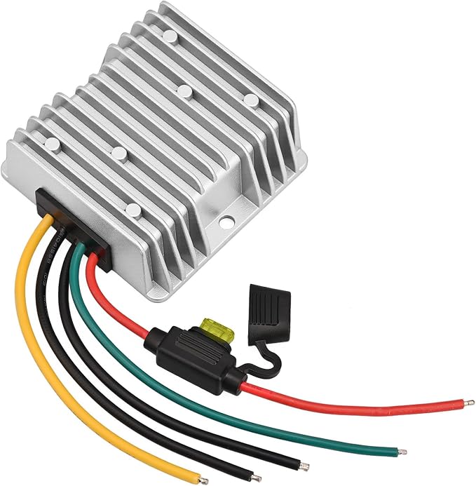 Acc Control 20A 240W DC 24V 36V 48V Step Down to 12V Buck Converter Golf Cart Volt Voltage Reducer Regulator Waterproof Transformer with Fuse