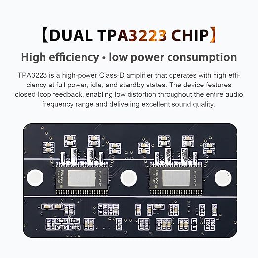 X400HS 2.1 Channel Bluetooth 5.0 Amplifier Board, TPA3223 Chip 200W+200W+400W Output, 12-42V DC with 6 Knob Controls, for DIY Subwoofer/Speaker/Home Theater Audio System