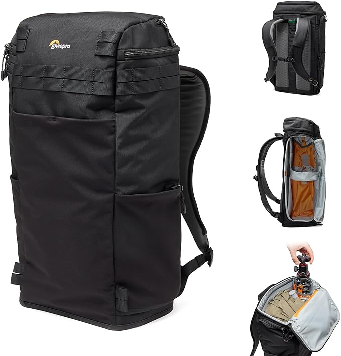 Lowepro ProTactic Lite BP 250 AW III Laptop Backpack, Top and Side access, Professional Camera Bag, DSLR/Drones/Mirrorless, Up to 16" Laptop, Rain Cover, for Photographer, Videographer, Volume 30L
