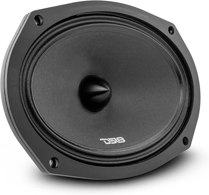 DS18 PRO-ZXI694BM 6 X 9 Inches Pro Audio Mid-Range Loudspeaker with Bullet and Grill 600 Watts 4-Ohm (1 Speaker)