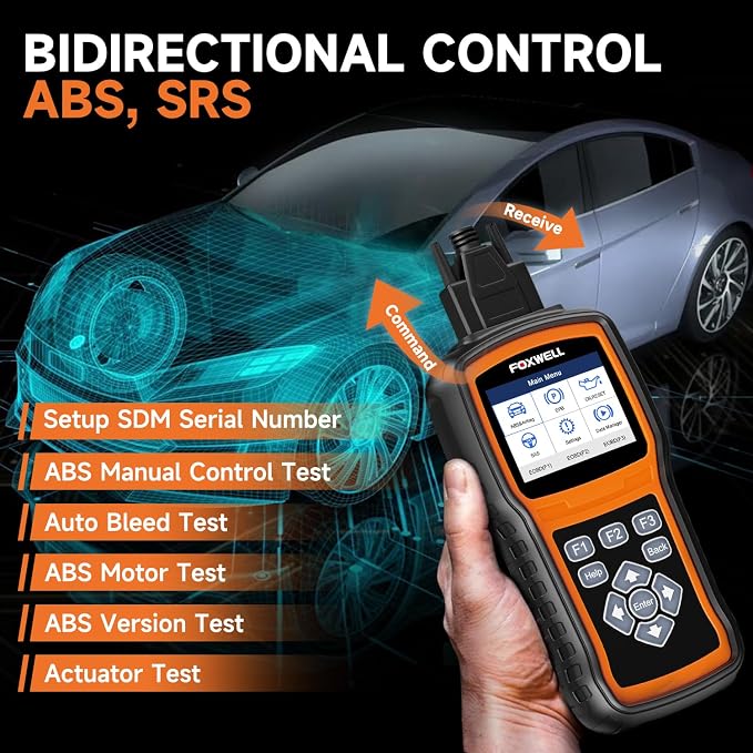 FOXWELL NT630 Plus OBD2 Scanner with NT301 CASE OBD2 Scanner Professional Enhanced