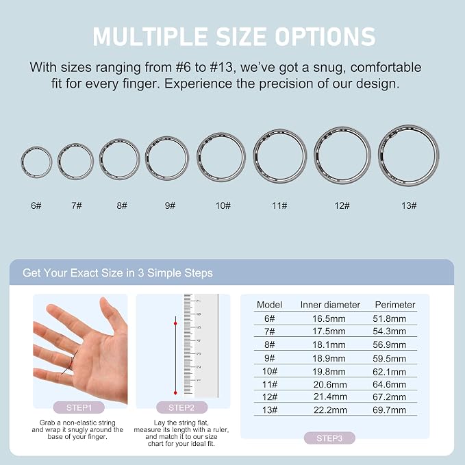Smart Ring for Women & Men,Fitness Tracker with Heart Rate,Blood Oxygen,Blood Pressure,Sleep Monitoring,Step Counting,IP68 Waterproof,Rose Gold+White 10# for iPhone/Android,No Subscription