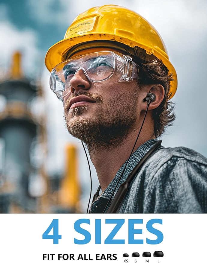 Rythflo Active Noise Cancelling Headphones, Wireless in Ear Neckband Blutooth Headphones with 3 AI Mics ENC, 60Hrs Playtime, V5.3 Multipoint Connection Magnetic Earbuds for Work/Travel/Office