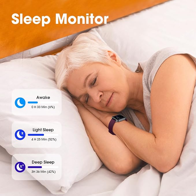Pedometer Watch Senior Friendly No App/Phone Required, Step Counter | User-Friendly Design, IP68 Waterproof Fitness Tracker, Calories Sleep Tracker, Heart Rate and Sleep Monitor, Stopwatch
