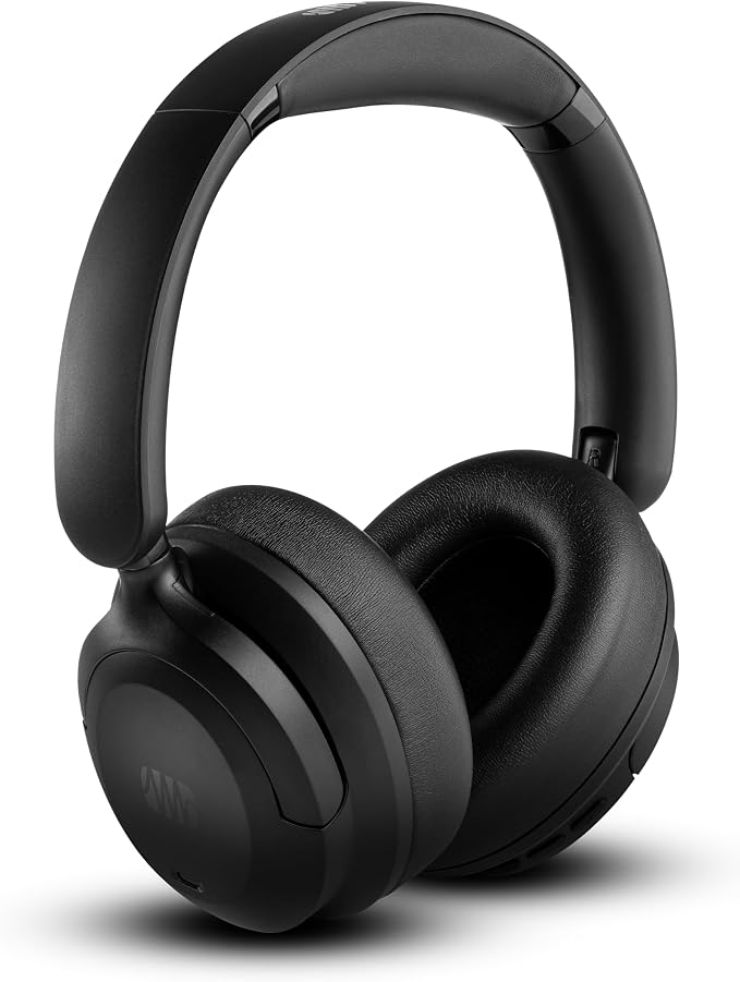 PreSonus Eris HD6BT — Over-Ear Closed-Back Wireless Headphones, Bluetooth, ANC Noise Cancelling, Up to 60 Hours Battery Life, Studio Headphones for Mixing, Monitoring, Recording, Eclipse Black
