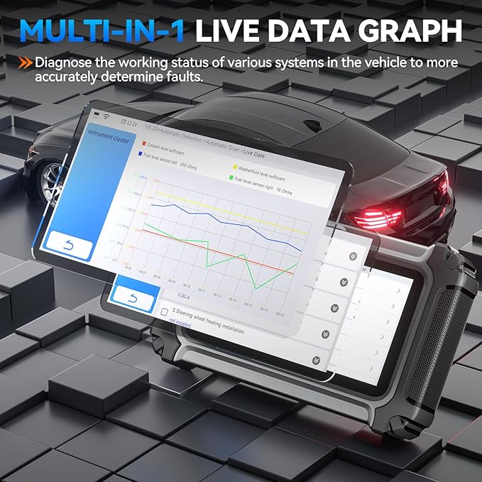 XTOOL IP500 for Toyota OBD2 Scanner, Full Systems Bi-Directional Scan Tool for Toyota/Lexus/Scion with Multi-in-One Live Data Graph, All Reset Services-(Injector Coding/EPB/ABS), Lifetime Free Update