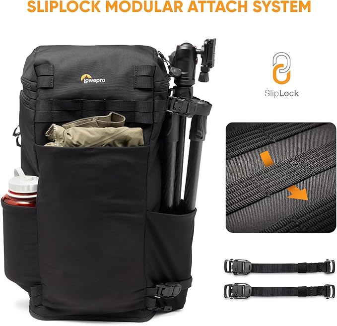 Lowepro ProTactic Lite BP 250 AW III Laptop Backpack, Top and Side access, Professional Camera Bag, DSLR/Drones/Mirrorless, Up to 16" Laptop, Rain Cover, for Photographer, Videographer, Volume 30L
