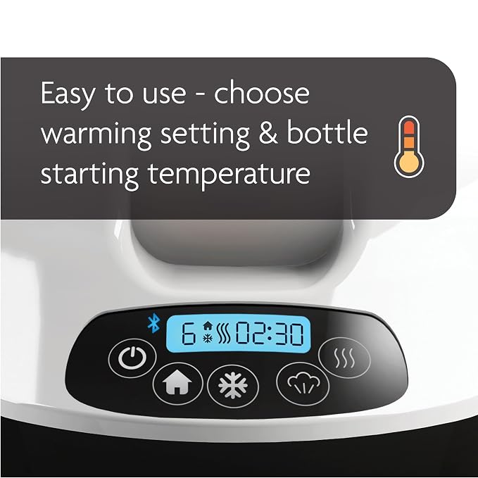 Baby Brezza Smart Bottle Warmer - Breastmilk Warmer/Defroster, Bluetooth Control (Pack of 2)