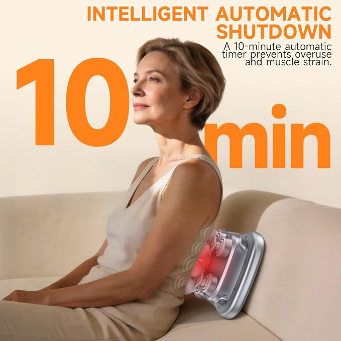 TanSon16 Head Massage Gun Set,Deep Tissue Percussion Massager with 9 Levels & 9 Modes,Cordless Electric Massage Back Tools for Shoulder/Waist/Arm/Hand/Leg/Calf/Foot/Hip Full Body Muscle Pain Relief