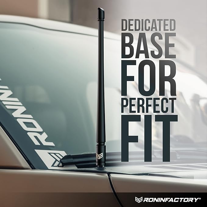 RONIN FACTORY Truck Antenna for Ford F150 Short Accessories F250 F350 Super Duty Dodge RAM 1500 Raptor Accesorios (Bronco 21-23) Accessories Short Replacement (12 Inch) TuffLock