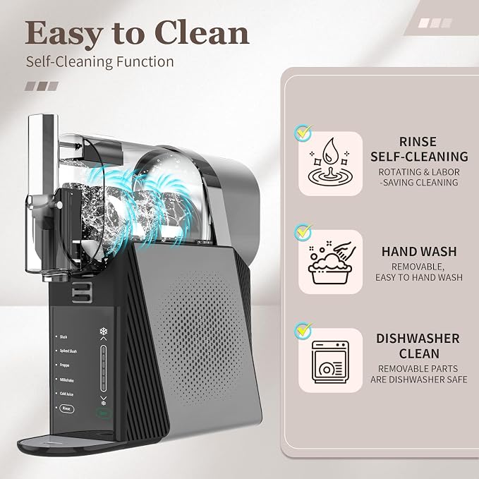 Slushy Machine for Home,6 Presets & Texture Control,Self Clean,No Ice Needed Frozen Drink Maker,Fast Freezing Margarita Machine,88oz Slushie Machine for Frappé,Milkshake, Smoothie,Frozen Cocktails