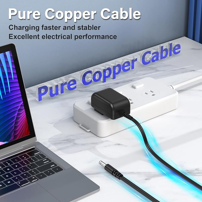 UL Listed Power Cord for Echelon Connect Sport Model ECH-Sport Exercise Fitness Bike Charger Replacement AC Adapter 6.0Ft Extra Long DC Supply PERFEIDY