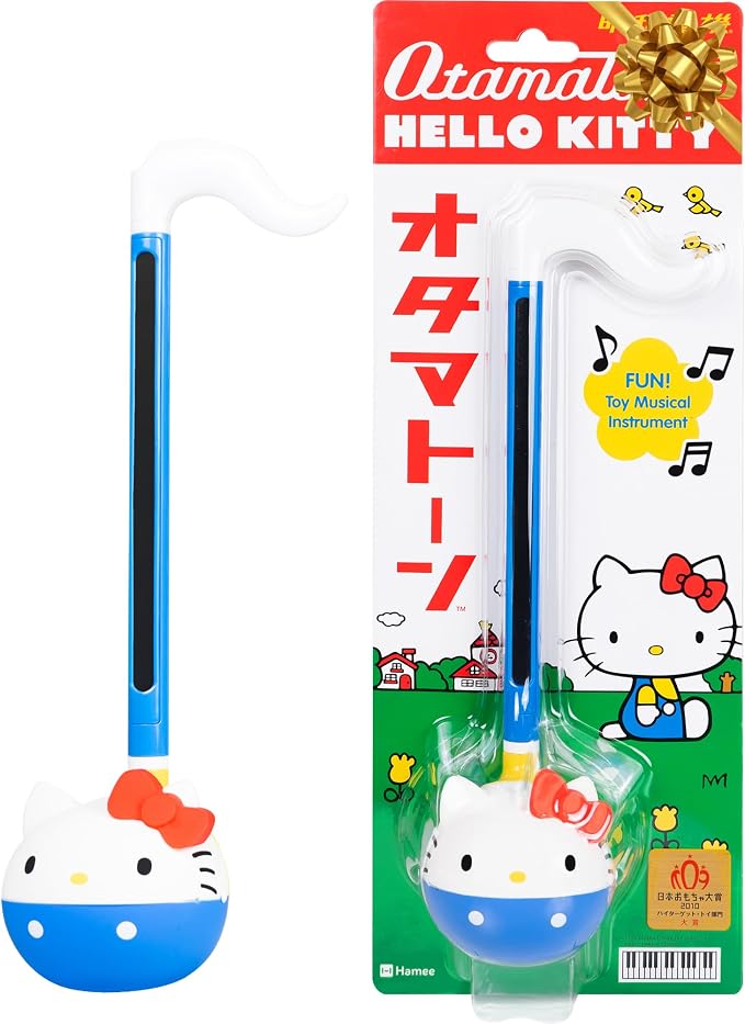 Otamatone Classic Hello Kitty – Officially Licensed Sanrio Electronic Musical Instrument, Portable Synthesizer Toy from Japan by Maywa Denki, Fun Gift for Kids Teens Adults