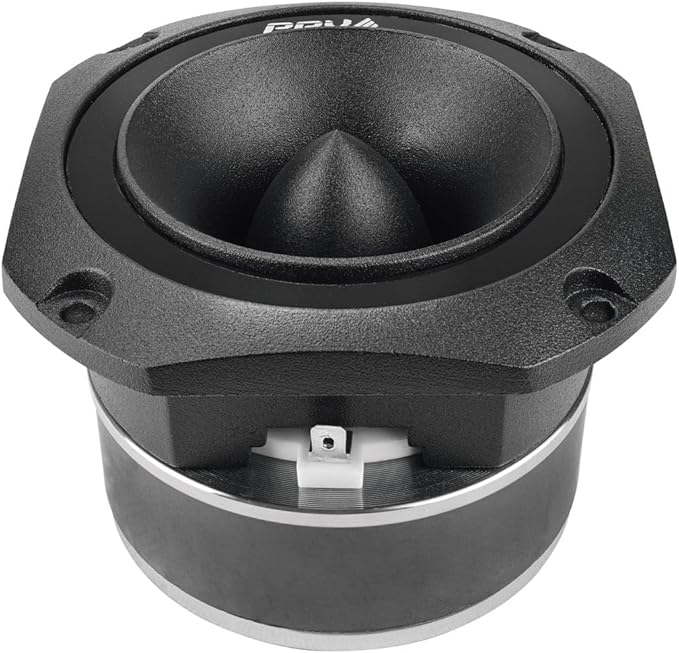PRV AUDIO TW700Ti Black 4 Inch Titanium Bullet Tweeter TW700Ti 240 Watts, 8 Ohm Super Tweeter, Built-in Capacitor Pro Audio High Frequency Driver (2 Tweeters)