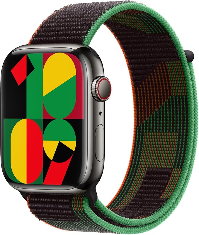 Apple Watch Band - Sport Loop (45mm) - Black Unity - Regular