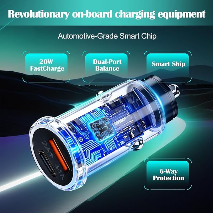 Car Anti-Loss Device with Charging Port - Real-Time Location Tracking, Compatible with Apple Find My (iOS Only)-Black