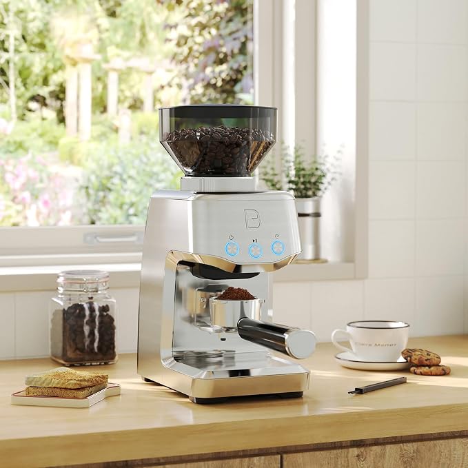 CASABREWS Tornado Basic Conical Burr Coffee Grinder for Home Use, Electric Coffee Bean Grinder with 35 Precise Grind Settings, Stainless Steel