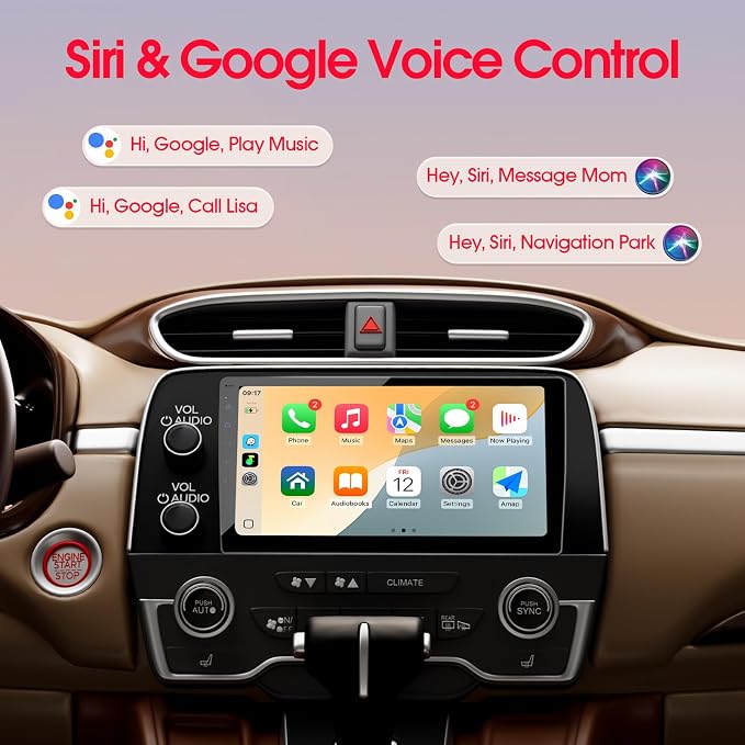 Haudio 10.1 Inch Car Stereo Double Din Radio Touchscreen with Backup Camera, Car Audio Support Wireless Apple CarPlay and Wireless Android Auto,Mirror Link,AUX,FM/AM|Double din car Radio