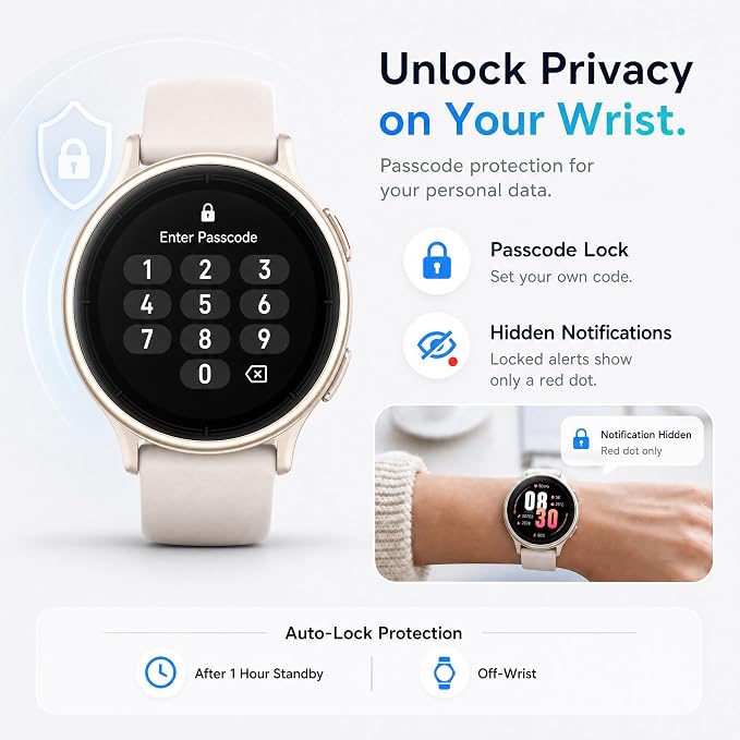 Smart Watch for Women (Answer/Make Call), 1.65" HD Fitness Tracker with Heart Rate/SpO2/Sleep Monitor, Pedometer, 110+ Sports Modes, 3ATM Waterproof, 7-Day Battery, for iOS Android