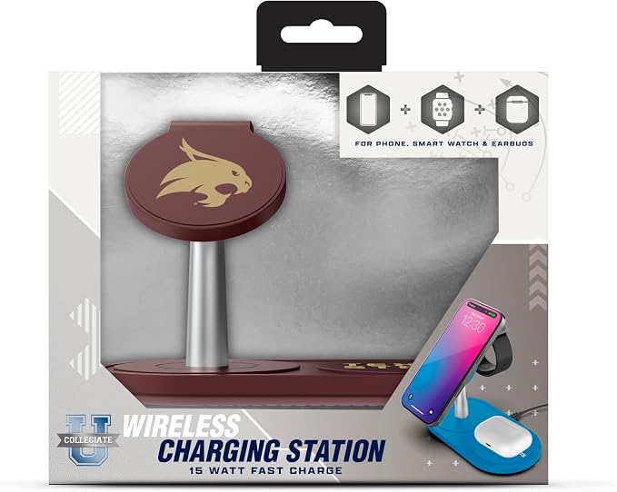 SOAR Collegiate 3-in-1 Wireless Charging Station